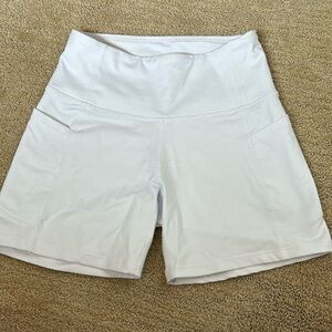 Amazon white biker shorts